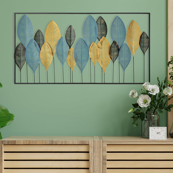 Wallity Zevahir 4 - Escultura de pared de metal multicolor